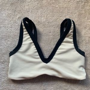 Five the label dancewear top yellow and black bra top super cute  yxl